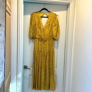 Nicholas The Celie Dress in Hastings Floral, Size 10, Linen